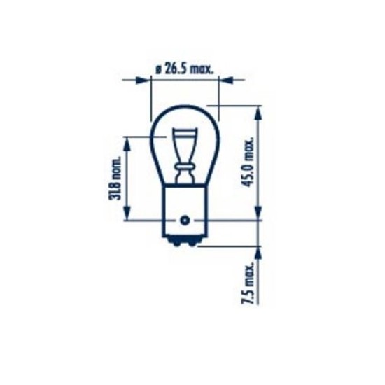 NRV17925 ΚΑΡΥΔ.ΔΙΠΟΛ.24V-21/5W NRV17925 ΚΑΡΥΔ.ΔΙΠΟΛ.24V-21/5W