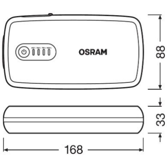 OSRAM ΕΚΚΙΝΗΤΗΣ ΜΠΑΤΑΡΙΑΣ BATTERYstart 300 13000mAh OSRAM ΕΚΚΙΝΗΤΗΣ ΜΠΑΤΑΡΙΑΣ BATTERYstart 300 13000mAh