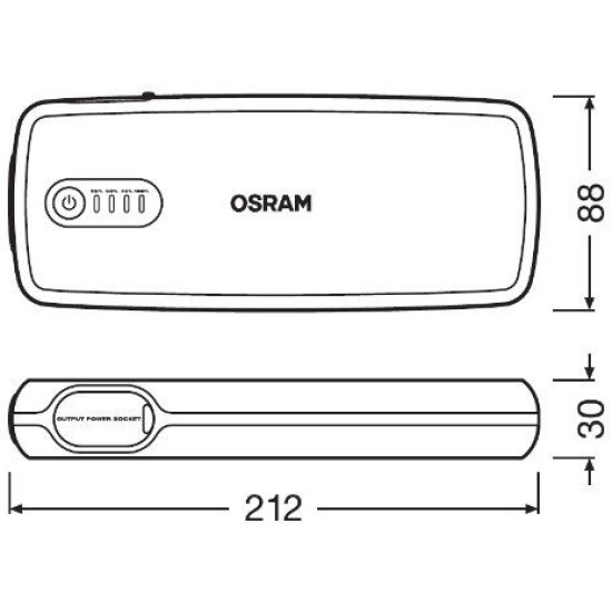 OSRAM ΕΚΚΙΝΗΤΗΣ ΜΠΑΤΑΡΙΑΣ BATTERYstart 400 16800mAh OSRAM ΕΚΚΙΝΗΤΗΣ ΜΠΑΤΑΡΙΑΣ BATTERYstart 400 16800mAh