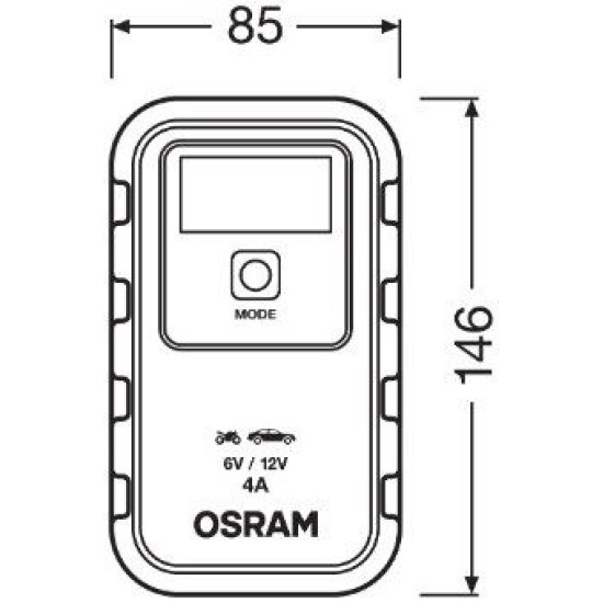 OSRAM ΦΟΡΤΙΣΤΗΣ ΜΠΑΤΑΡΙΑΣ BATTERYcharge 904 6/12V 4A OSRAM ΦΟΡΤΙΣΤΗΣ ΜΠΑΤΑΡΙΑΣ BATTERYcharge 904 6/12V 4A