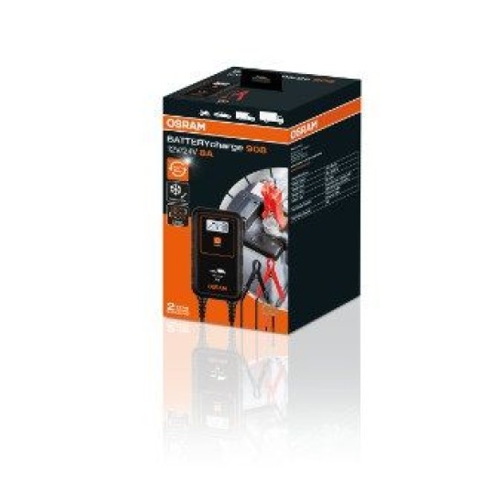 OSRAM ΦΟΡΤΙΣΤΗΣ ΜΠΑΤΑΡΙΑΣ BATTERYcharge 908 12/24V 8A OSRAM ΦΟΡΤΙΣΤΗΣ ΜΠΑΤΑΡΙΑΣ BATTERYcharge 908 12/24V 8A