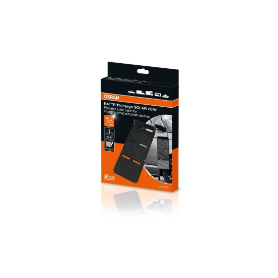 OSRAM ΦΟΡΤΙΣΤΗΣ ΜΠΑΤΑΡΙΑΣ ΗΛΙΑΚΟΣ BATTERYcharge SOLAR 20W INCL. USB CHARGER