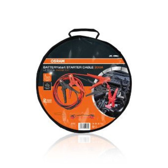 OSRAM ΚΑΛΩΔΙΑ ΕΚΚΙΝΗΣΗΣ STARTER CABLE 200A - 8,5mm2 - 3,0m OSRAM ΚΑΛΩΔΙΑ ΕΚΚΙΝΗΣΗΣ STARTER CABLE 200A - 8,5mm2 - 3,0m