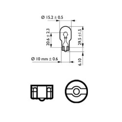 PHILIPS 12067 W16V 12V ΑΚΑΛΥΚΗ