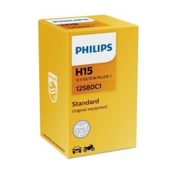 PHILIPS 12580C1 ΛΑΜΠΑ H15, 12V 55W