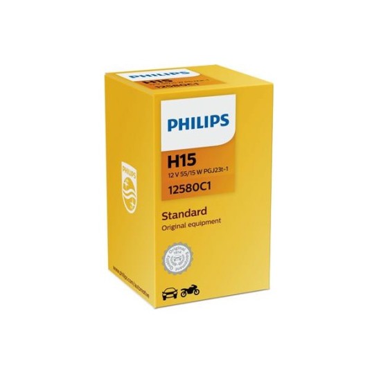 PHILIPS 12580C1 ΛΑΜΠΑ H15, 12V 55W PHILIPS 12580C1 ΛΑΜΠΑ H15, 12V 55W