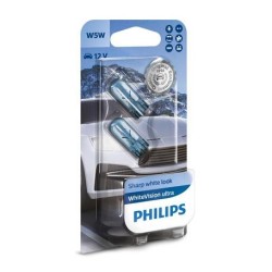 PHILIPS 12961WVUB2 W5W White Vision Ultra (2τεμ)