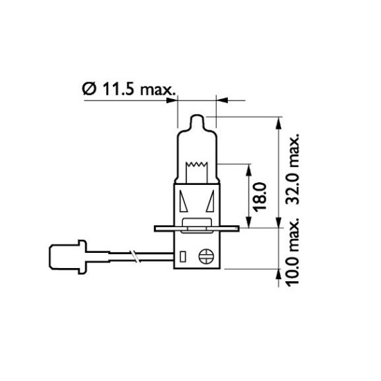 PHILIPS 13336MDBVB1 ΛΑΜΠΑ H3 MasterDuty BlueVision BP PHILIPS 13336MDBVB1 ΛΑΜΠΑ H3 MasterDuty BlueVision BP