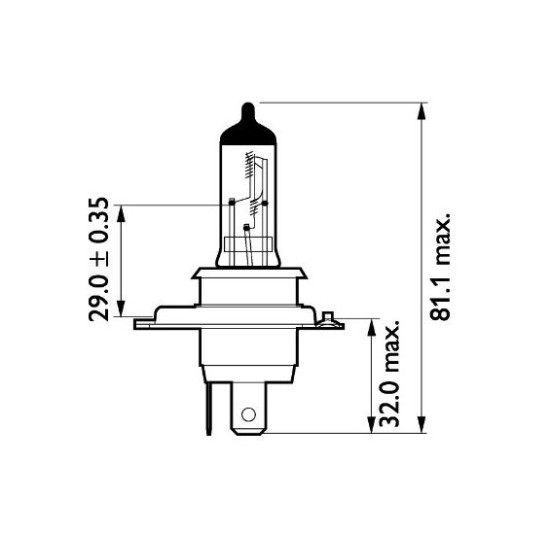 PHILIPS 13342MDBVS2 H4 / 24V