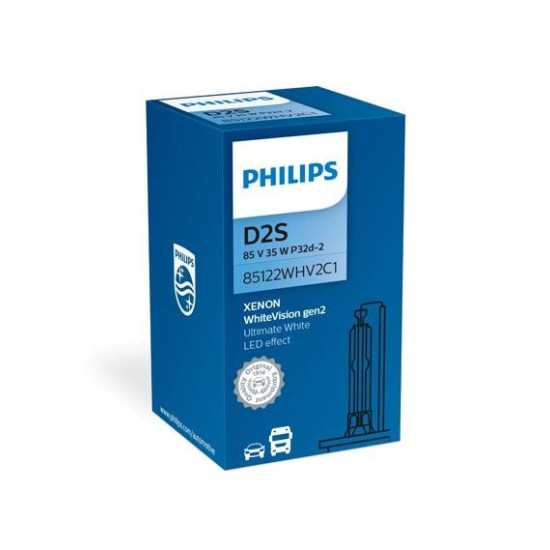 PHILIPS 85122WHV2C1 XENON D2S 85V - 35W (WHV) PHILIPS 85122WHV2C1 XENON D2S 85V - 35W (WHV)