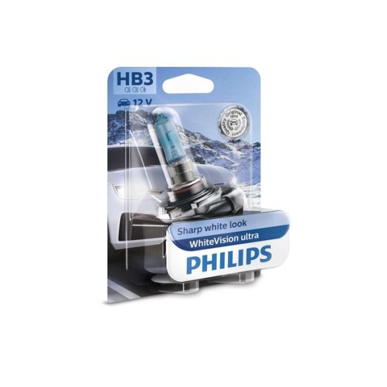 PHILIPS 9005WVUB1 HB3 White Vision ULTRA Blister PHILIPS 9005WVUB1 HB3 White Vision ULTRA Blister