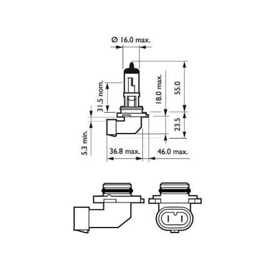 PHILIPS 9006PRC1 HB4 PREMIUM 12V-55W PHILIPS 9006PRC1 HB4 PREMIUM 12V-55W
