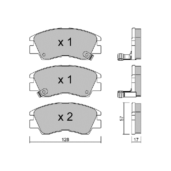 ΔΙΣΚΟΦΡΕΝΑ ΕΜΠΡΟΣ AISIN BPMI-1906