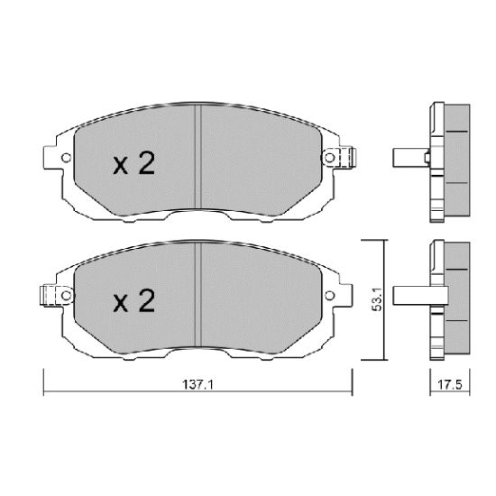 ΔΙΣΚΟΦΡΕΝΑ ΕΜΠΡΟΣ AISIN BPNI-1005