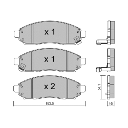 ΔΙΣΚΟΦΡΕΝΑ ΕΜΠΡΟΣ AISIN BPNI-1007