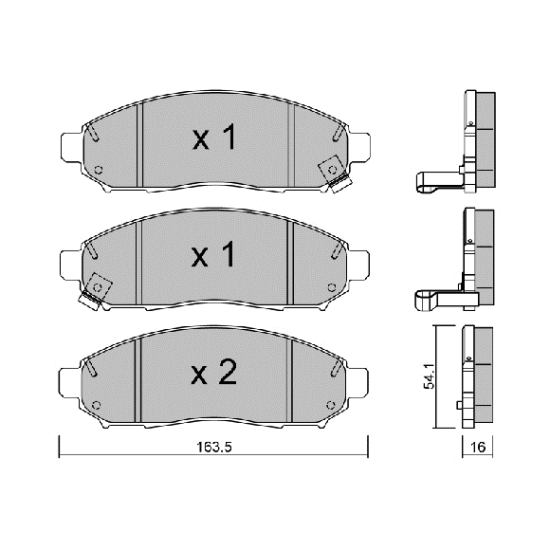 ΔΙΣΚΟΦΡΕΝΑ ΕΜΠΡΟΣ AISIN BPNI-1007 ΔΙΣΚΟΦΡΕΝΑ ΕΜΠΡΟΣ AISIN BPNI-1007