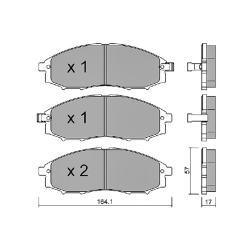 ΔΙΣΚΟΦΡΕΝΑ ΕΜΠΡΟΣ AISIN BPNI-1903