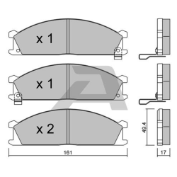 ΔΙΣΚΟΦΡΕΝΑ ΕΜΠΡΟΣ AISIN BPNI-1912