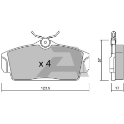 ΔΙΣΚΟΦΡΕΝΑ ΕΜΠΡΟΣ AISIN BPNI-1913