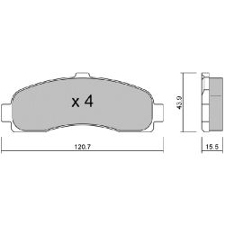 ΔΙΣΚΟΦΡΕΝΑ ΕΜΠΡΟΣ AISIN BPNI-1914