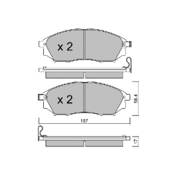 ΔΙΣΚΟΦΡΕΝΑ ΕΜΠΡΟΣ AISIN BPRE-1011