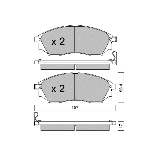 ΔΙΣΚΟΦΡΕΝΑ ΕΜΠΡΟΣ AISIN BPRE-1011