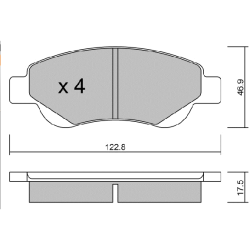 ΔΙΣΚΟΦΡΕΝΑ ΕΜΠΡΟΣ AISIN BPTO-1008