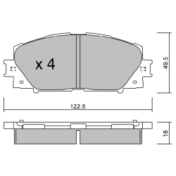 ΔΙΣΚΟΦΡΕΝΑ ΕΜΠΡΟΣ AISIN BPTO-1014 ΔΙΣΚΟΦΡΕΝΑ ΕΜΠΡΟΣ AISIN BPTO-1014