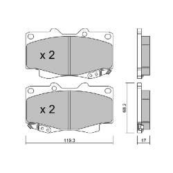 ΣΕΤ ΤΑΚΑΚΙΑ AISIN BPTO1021 ΣΕΤ ΤΑΚΑΚΙΑ AISIN BPTO1021