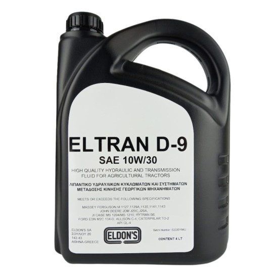 ELDON'S ELTRAN D9 10W/30 4L ELDON'S ELTRAN D9 10W/30 4L