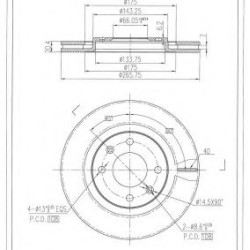 ΔΙΣΚΟΠΛΑΚΑ FI.BA FBD129 ΔΙΣΚΟΠΛΑΚΑ FI.BA FBD129