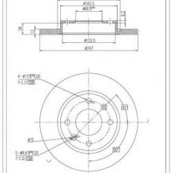 ΔΙΣΚΟΠΛΑΚΑ FI.BA FBD130 ΔΙΣΚΟΠΛΑΚΑ FI.BA FBD130