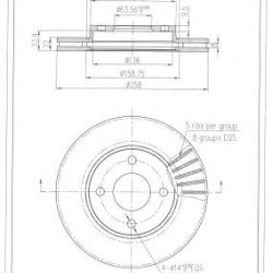 ΔΙΣΚΟΠΛΑΚΑ FI.BA FBD135 ΔΙΣΚΟΠΛΑΚΑ FI.BA FBD135