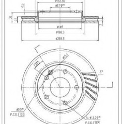 ΔΙΣΚΟΠΛΑΚΑ FI.BA FBD214 ΔΙΣΚΟΠΛΑΚΑ FI.BA FBD214