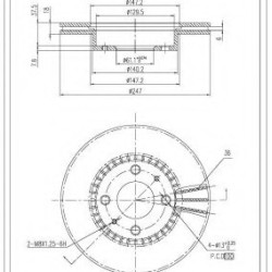 ΔΙΣΚΟΠΛΑΚΑ FI.BA FBD244 ALMERA N15