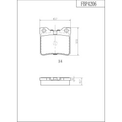 ΤΑΚΑΚΙΑ ΠΙΣΩ FI.BA FBP4206 ΤΑΚΑΚΙΑ ΠΙΣΩ FI.BA FBP4206