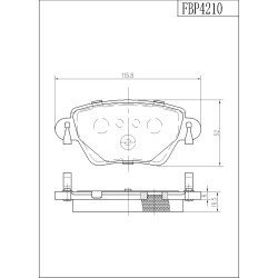 ΤΑΚΑΚΙΑ ΠΙΣΩ FI.BA FBP4210 ΤΑΚΑΚΙΑ ΠΙΣΩ FI.BA FBP4210