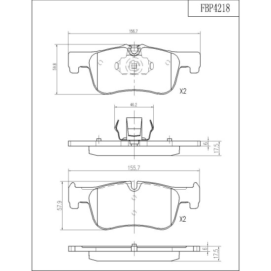 ΤΑΚΑΚΙΑ ΜΠΡΟΣΤΑ FI.BA FBP4218 ΤΑΚΑΚΙΑ ΜΠΡΟΣΤΑ FI.BA FBP4218