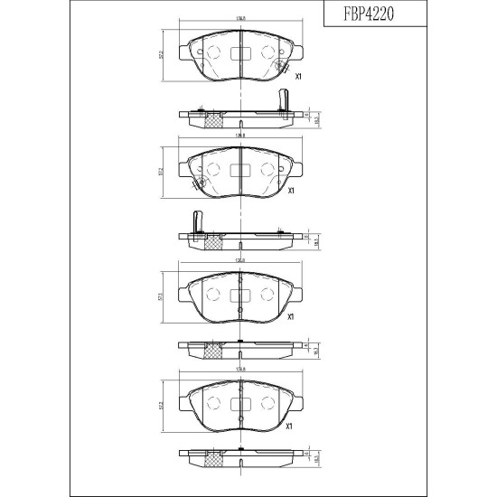 ΤΑΚΑΚΙΑ ΕΜΠΡΟΣ FI.BA FBP4220