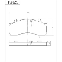 ΤΑΚΑΚΙΑ ΜΠΡΟΣΤΑ FI.BA FBP4225