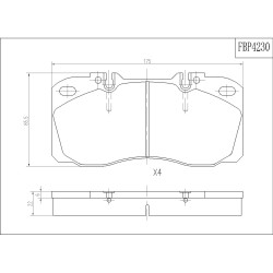 ΤΑΚΑΚΙΑ ΜΠΡΟΣΤΑ FI.BA FBP4230