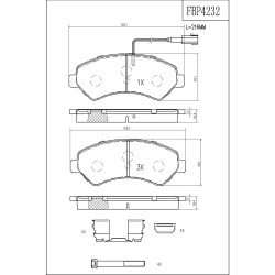 ΤΑΚΑΚΙΑ ΜΠΡΟΣΤΑ FI.BA FBP4232