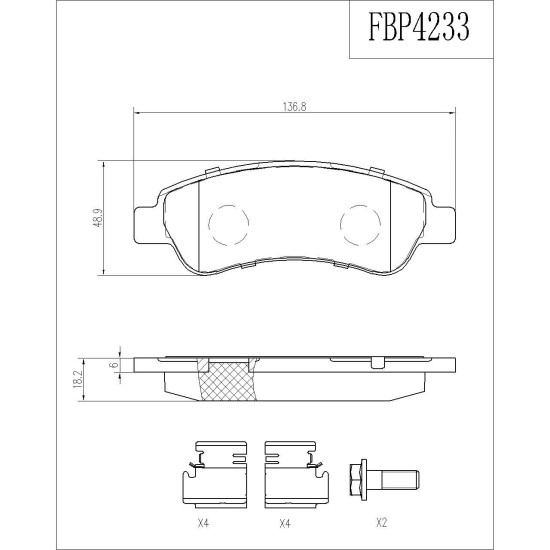 ΤΑΚΑΚΙΑ ΠΙΣΩ FI.BA FBP4233 ΤΑΚΑΚΙΑ ΠΙΣΩ FI.BA FBP4233