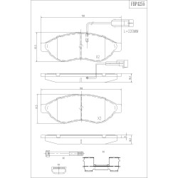 ΤΑΚΑΚΙΑ ΜΠΡΟΣΤΑ FI.BA FBP4255