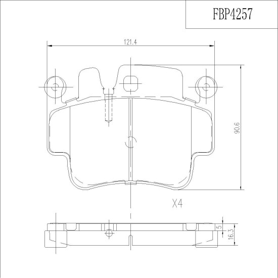 ΤΑΚΑΚΙΑ ΜΠΡΟΣΤΑ/ΠΙΣΩ FI.BA FBP4257 ΤΑΚΑΚΙΑ ΜΠΡΟΣΤΑ/ΠΙΣΩ FI.BA FBP4257