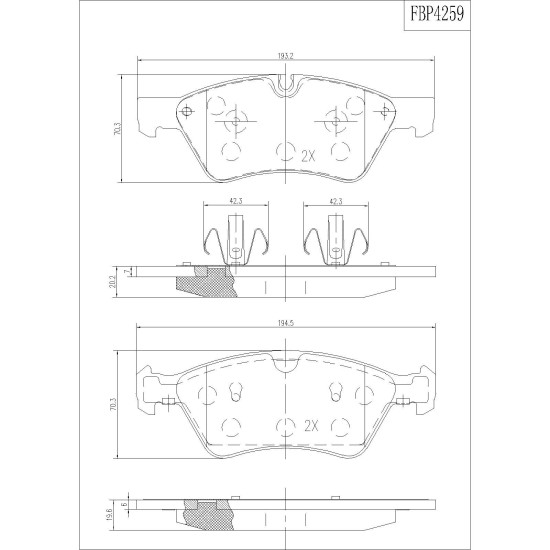 ΤΑΚΑΚΙΑ ΜΠΡΟΣΤΑ FI.BA FBP4259 ΤΑΚΑΚΙΑ ΜΠΡΟΣΤΑ FI.BA FBP4259