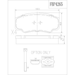 ΤΑΚΑΚΙΑ ΠΙΣΩ FI.BA FBP4265 ΤΑΚΑΚΙΑ ΠΙΣΩ FI.BA FBP4265