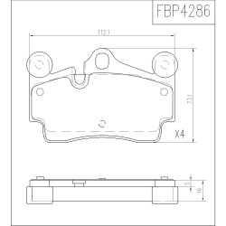 ΤΑΚΑΚΙΑ ΠΙΣΩ FI.BA FBP4286 ΤΑΚΑΚΙΑ ΠΙΣΩ FI.BA FBP4286