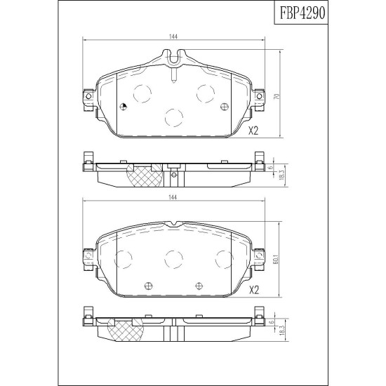 ΤΑΚΑΚΙΑ ΜΠΡΟΣΤΑ FI.BA FBP4290 ΤΑΚΑΚΙΑ ΜΠΡΟΣΤΑ FI.BA FBP4290