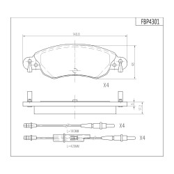 ΤΑΚΑΚΙΑ ΜΠΡΟΣΤΑ FI.BA FBP4301